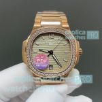 PDF Factory Swiss Copy Ladies Patek Philippe Nautilus 7118 Rose Gold Diamond Watch 